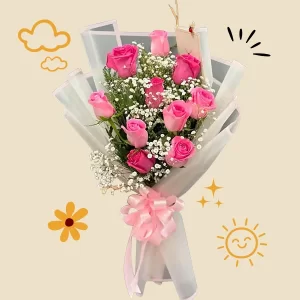 Pink Rose Elegance Bouquet