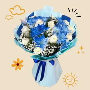 Blue & White Harmony Bouquet